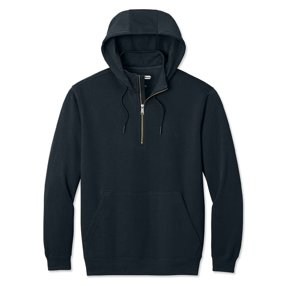 Corner Stone Tough Fleece Hooded Quarter Zip Sweatshirt