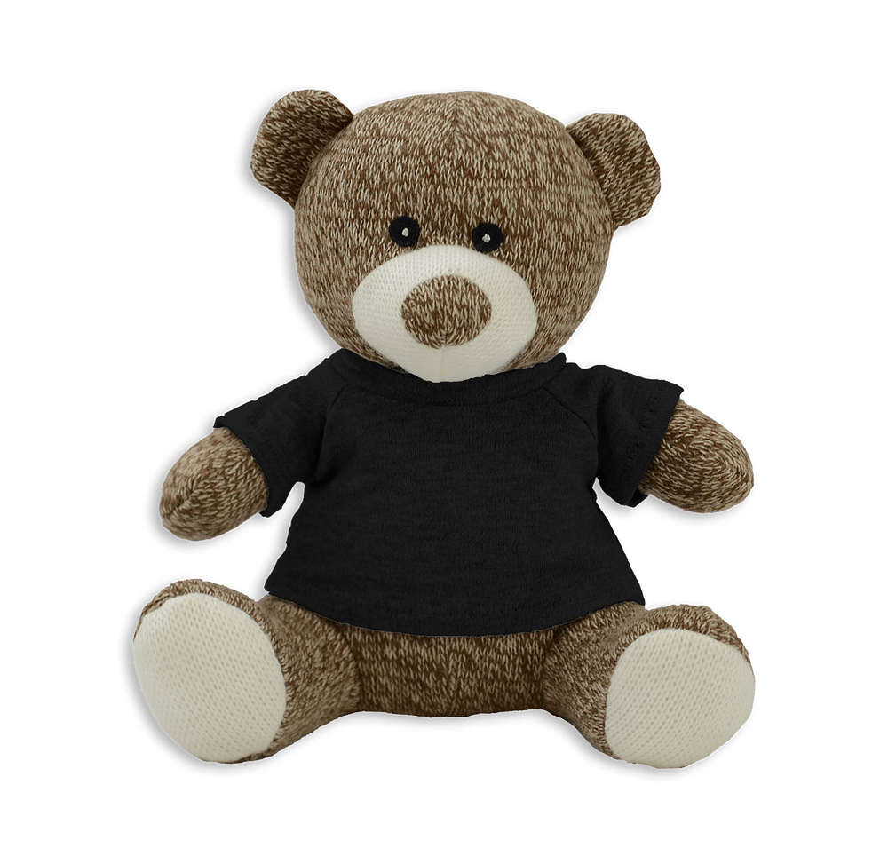 Full Color Knitted 7.5" Brown Bear Plush Animal-default
