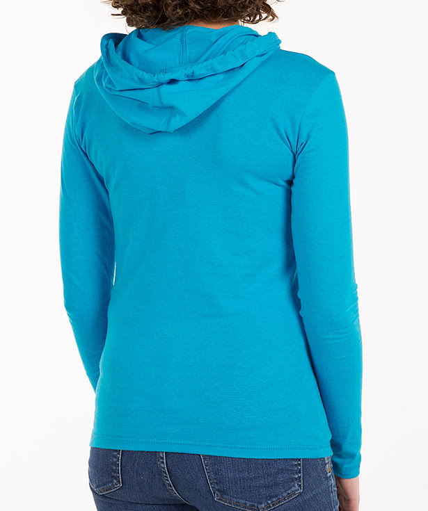 Anvil Women's Hooded Long Sleeve T-shirt
