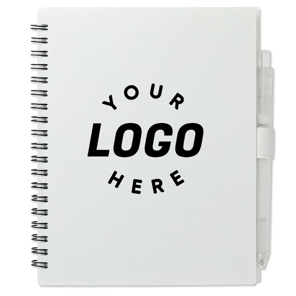 FSC Hard Cover Recycled Spiral Notebook with Pen