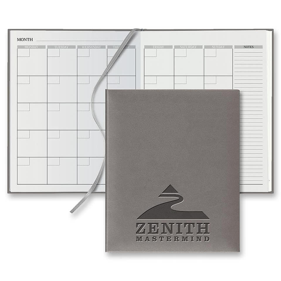 Castelli Debossed Tucson Grande Desk Undated Monthly Planner