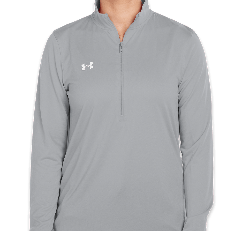 Under Armour Women's Team Tech Recycled Half Zip Performance Shirt - Embroidered-default