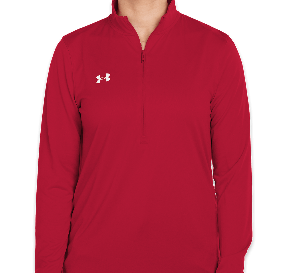 Under Armour Women's Team Tech Recycled Half Zip Performance Shirt - Embroidered-default