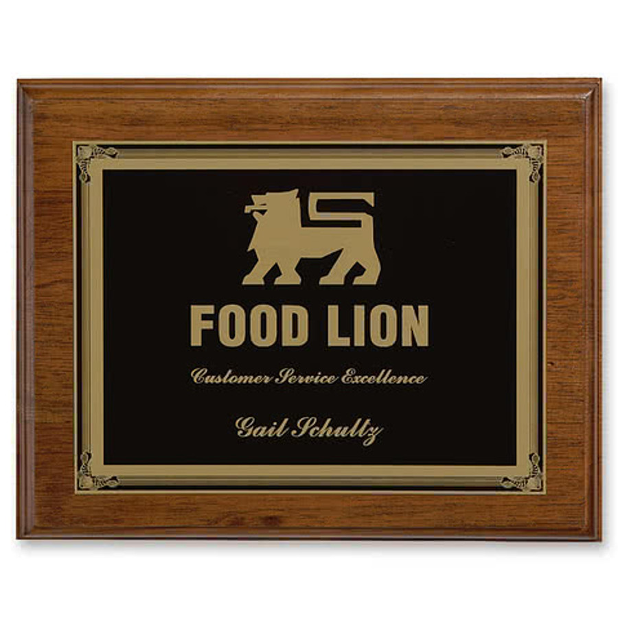 Ashford Medium Plaque Award in Walnut