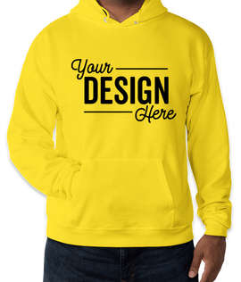 Hanes EcoSmart 50/50 Pullover Hoodie - Color: Athletic Yellow