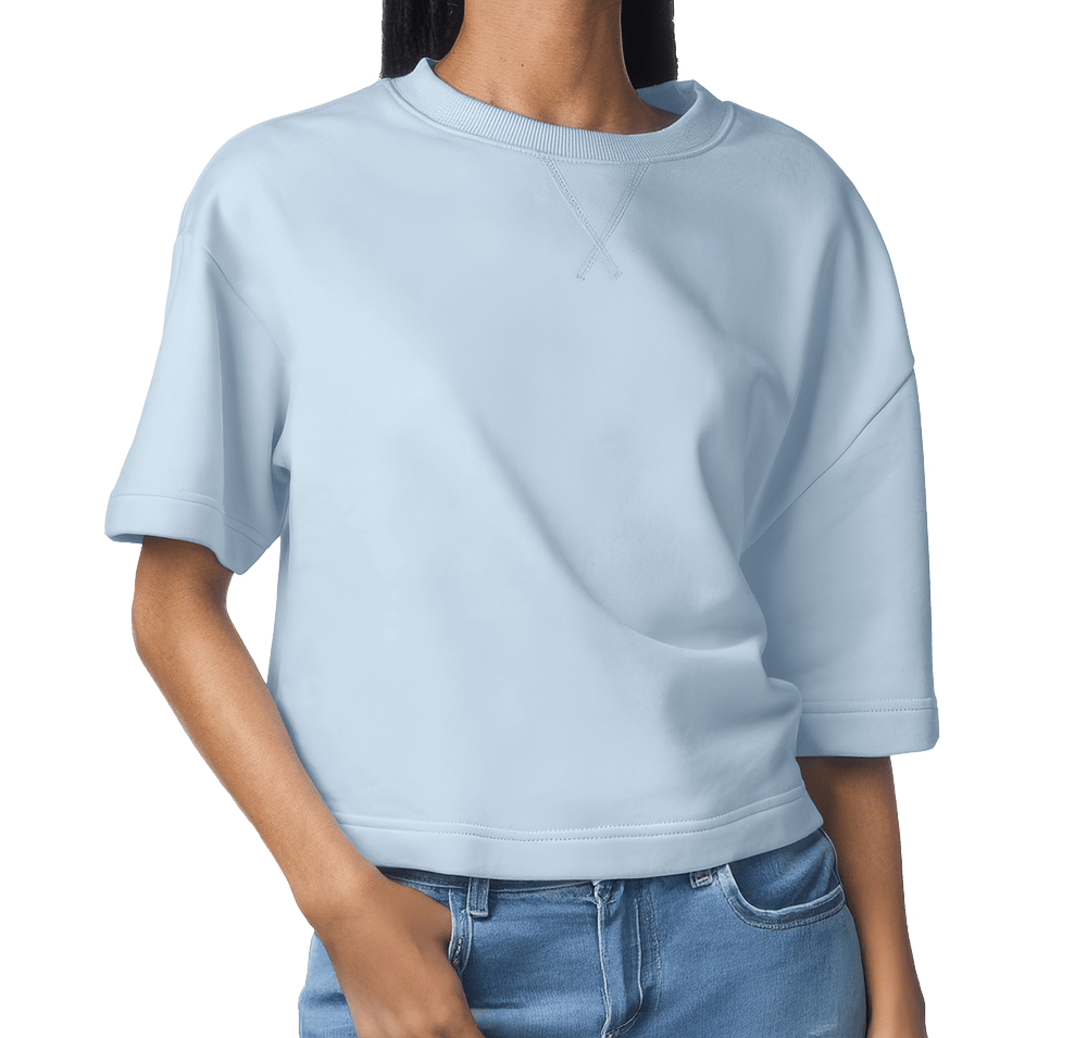 American Apparel Women's Heavyweight French Terry Cropped T-shirt-default