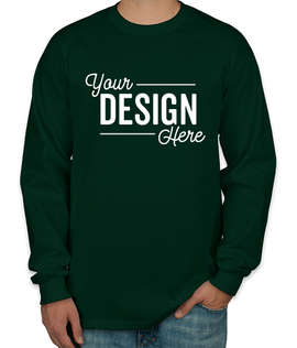 Canada - Gildan Ultra Cotton Long Sleeve T-shirt - Color: Forest