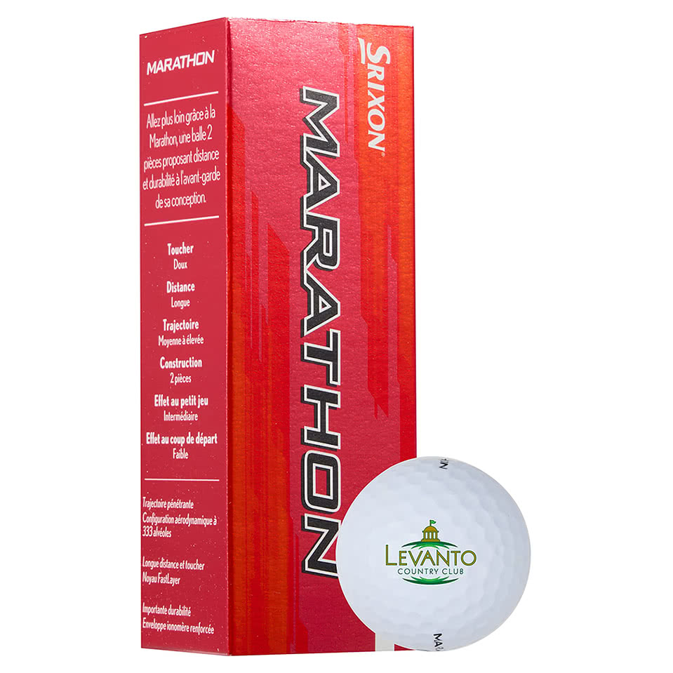 Full Color Srixon Marathon Golf Balls (Box of 3)