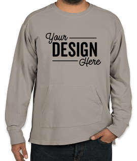 Comfort Colors French Terry Crewneck Sweatshirt - Color: Grey