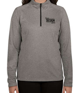 The North Face Women's Tech Quarter Zip Fleece Pullover - Color: Asphalt Grey Heather