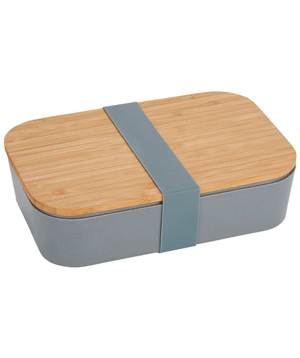 Laser Engraved Bamboo Fiber Lunch Box with Cutting Board Lid