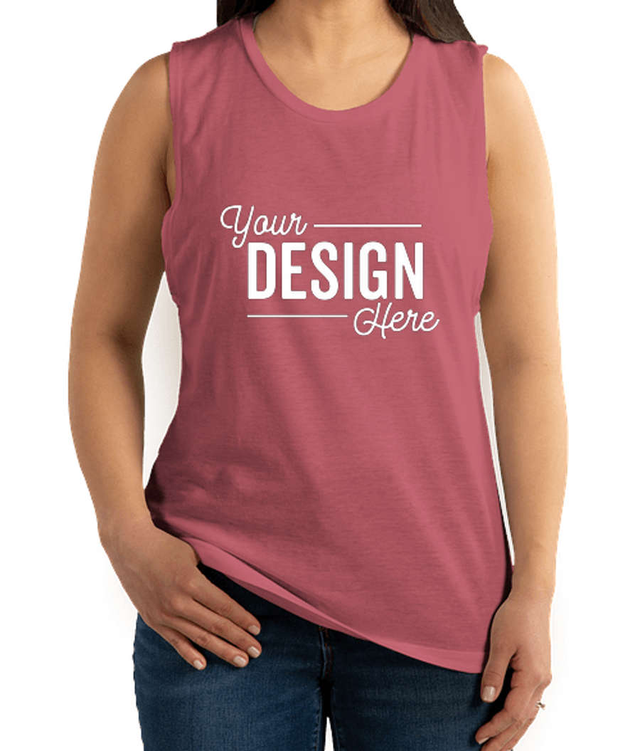 Next Level Women's Slim Fit Festival Muscle Tank in Smoked Paprika