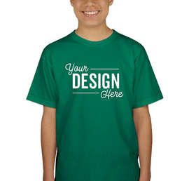 Canada - Gildan Youth Ultra Cotton T-shirt - Color: Kelly