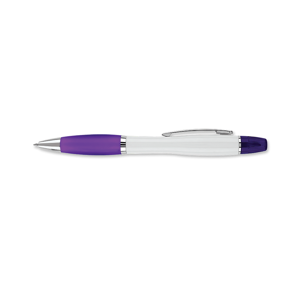 Curvaceous Highlighter and Ballpoint Pen (black ink)-default