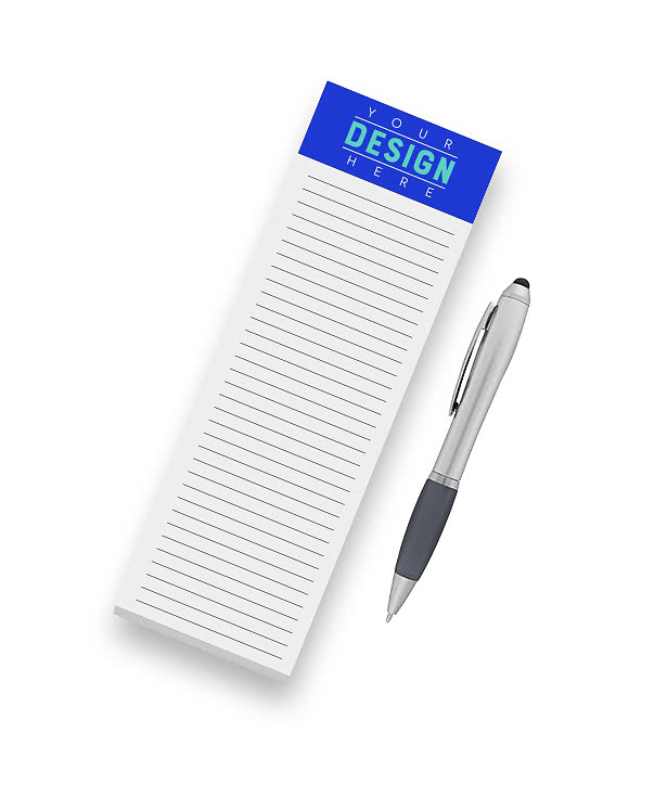 Full Color Souvenir 3" x 9" Magnetic Scratch Pad - 50 sheets/pad (Case of 500)