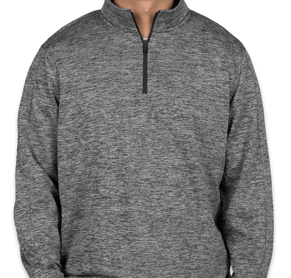 Sport-Tek Electric Heather Performance Quarter Zip Pullover-default