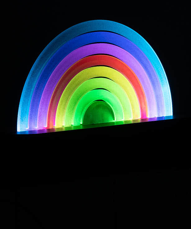 Rainbow Sound-Reactive Ambient LED Light