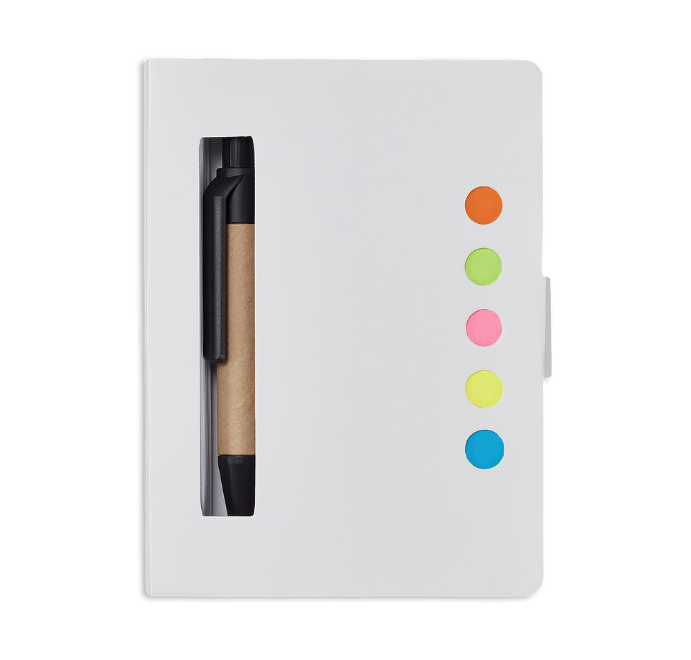 Eco Stowaway Jotter Notepad with Sticky Notes and Pen-default