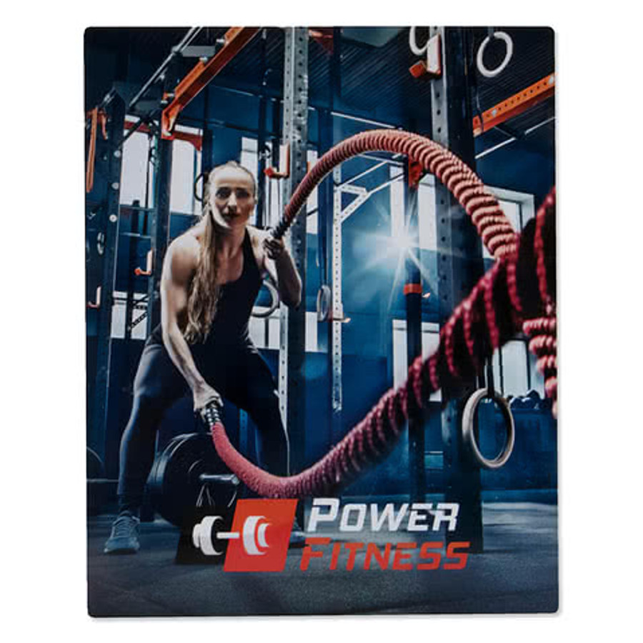 Full Color 8" x 10" Glossy Aluminum Wall Print with Shadow Mount in White