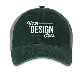 Legacy Dashboard Trucker Hat - Color: Dark Green / Grey