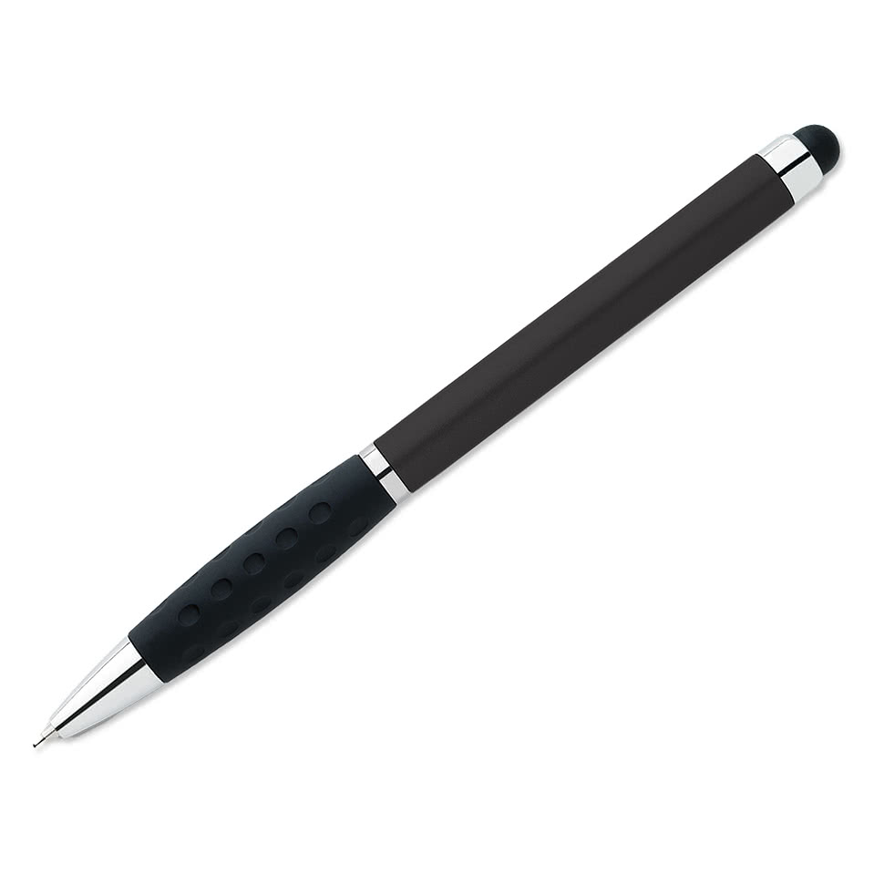 Dimpled Grip Ballpoint Stylus Pen (black ink)