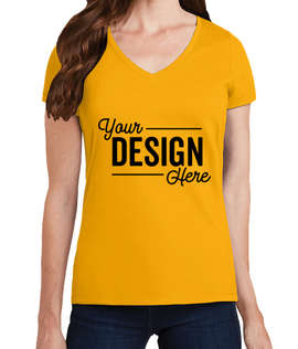 Port & Company Women's Fan Favorite V-Neck T-shirt - Color: Bright Gold