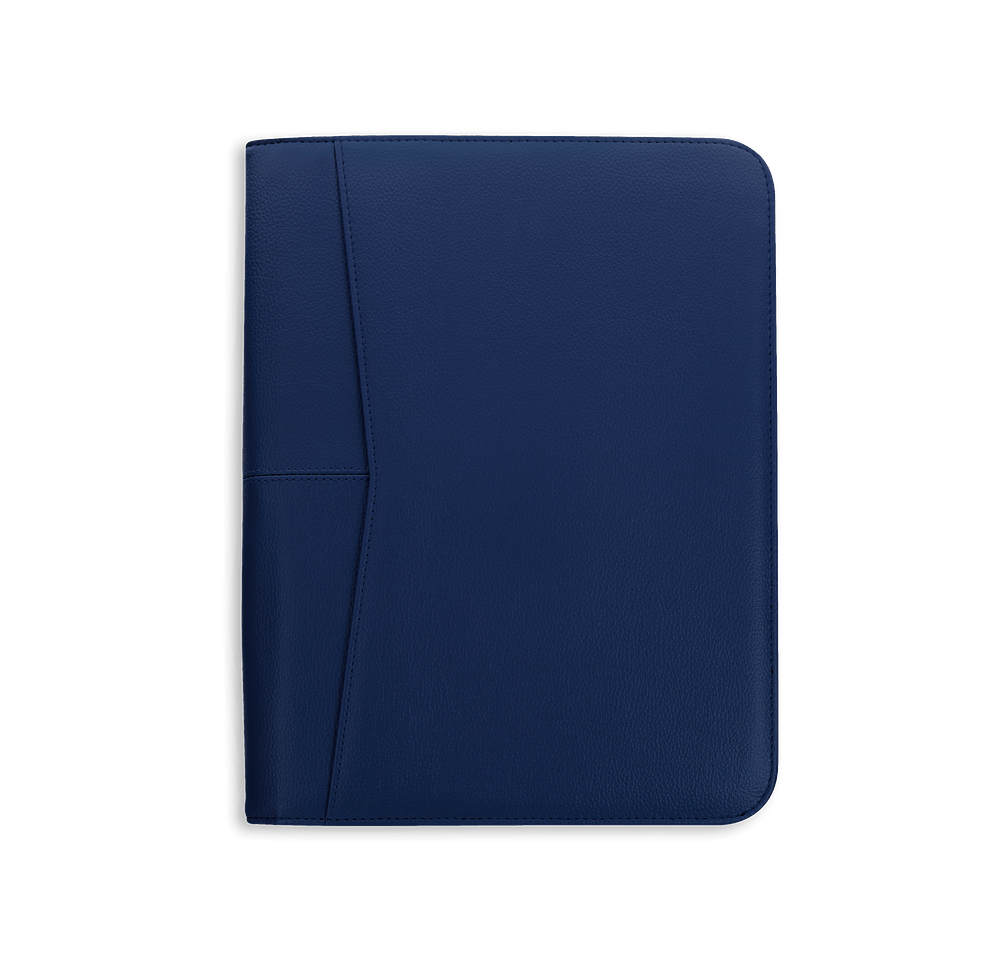 Debossed Arrow Zippered Padfolio-default