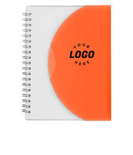 Frosted Color Block Spiral Notebook - Color: Orange