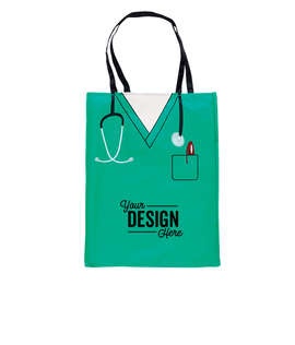 Convertible Scrub Design Tote - Color: Green