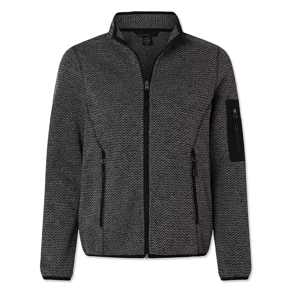 North End Women's Jasper Recycled Fleece Jacket - Embroidered
