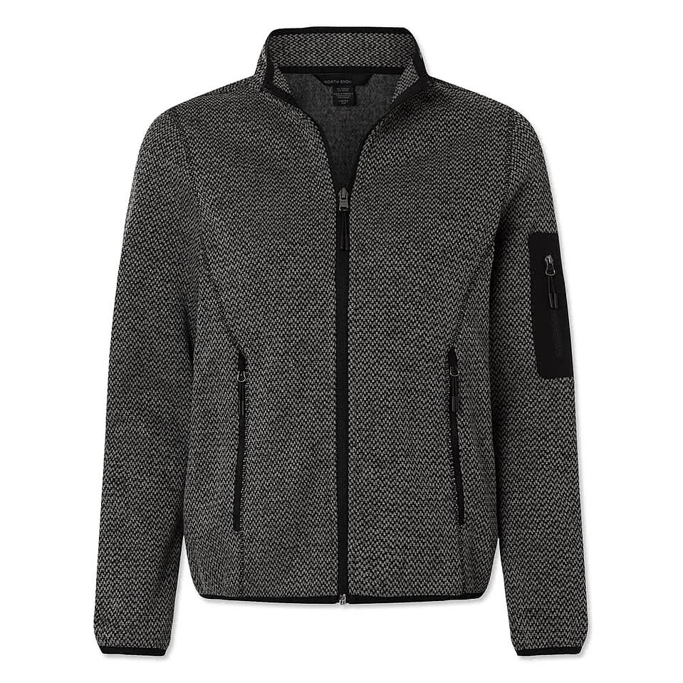 North End Women's Jasper Recycled Fleece Jacket - Printed