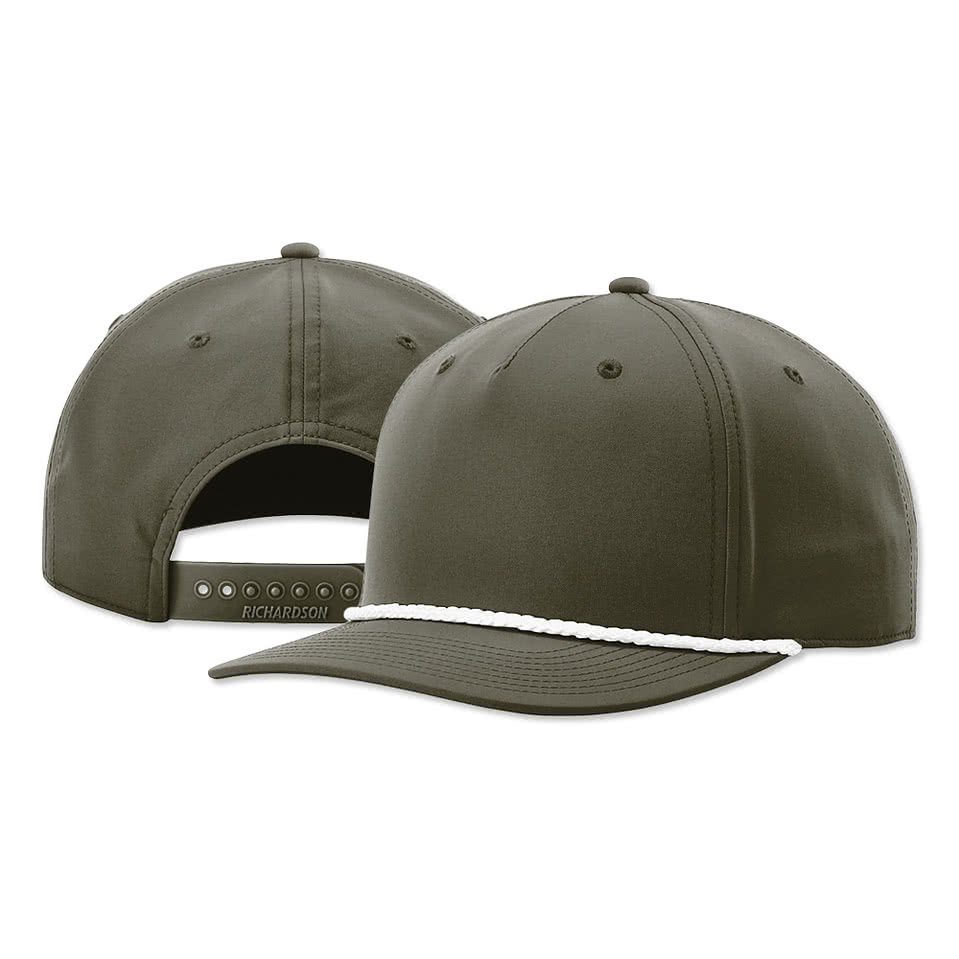Richardson Five-Panel Classic Rope Baseball Hat - Embroidered