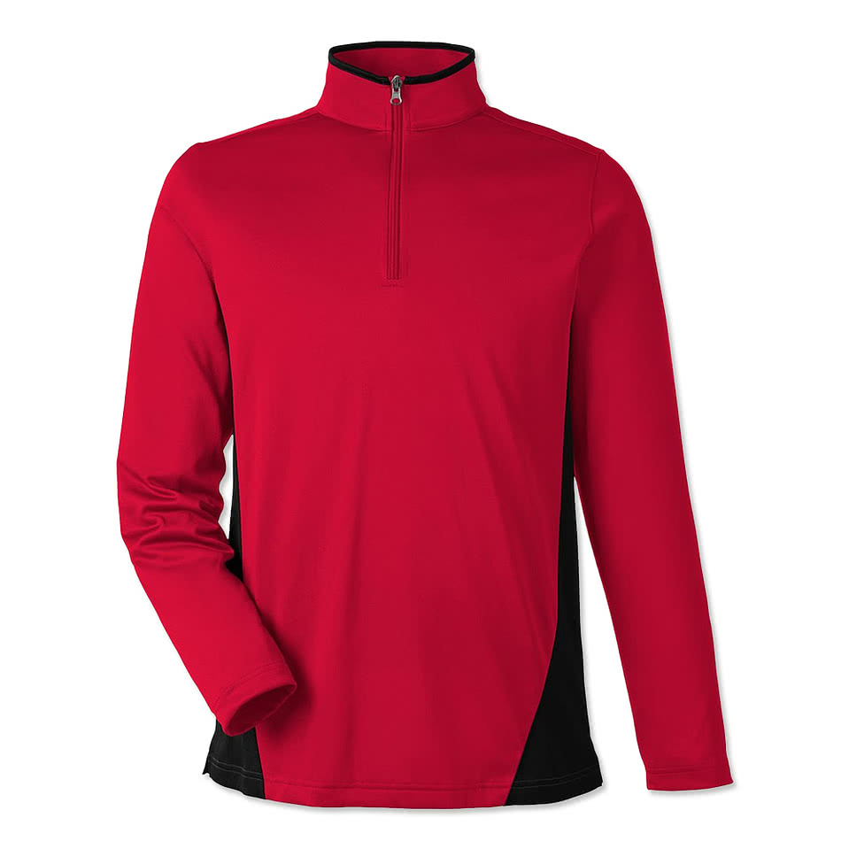Harriton Flash Snag Protection Plus Quarter Zip Performance Shirt