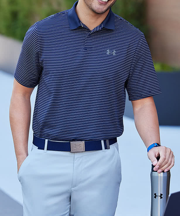 Under Armour Stripe UPF 50 Performance Polo 3.0 - Printed