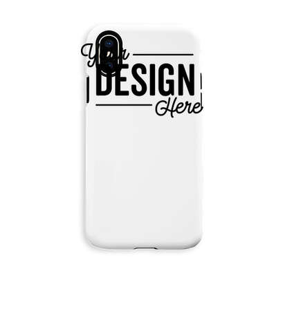 Full Color iPhone X Tough Phone Case - White