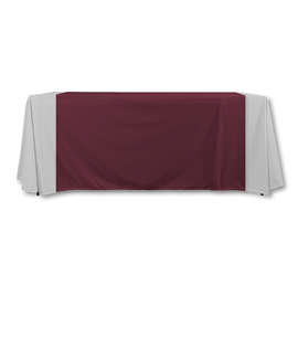 Full Color 57" LazerLine Table Runner - Color: Burgundy