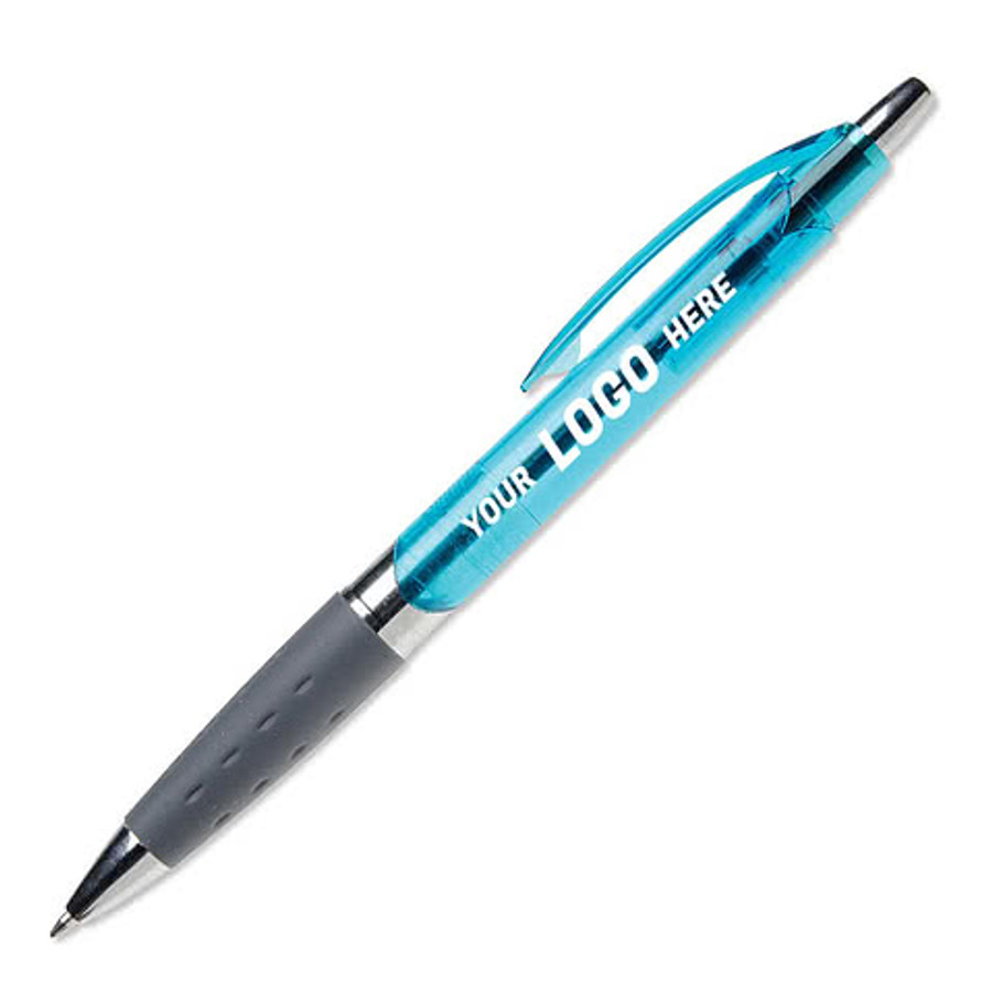Torano Translucent Ballpoint Pen (black ink) in Translucent Turquoise
