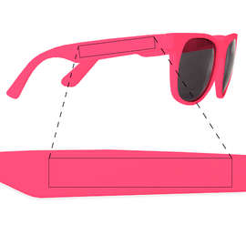 Solid Promotional Sunglasses - Color: Pink / Pink