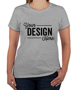 Gildan Women's 100% Cotton T-shirt - Color: Sports Grey