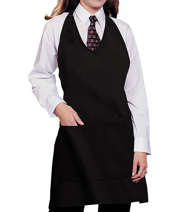 Edwards V-Neck Full Length Two-Pocket Bib Apron
