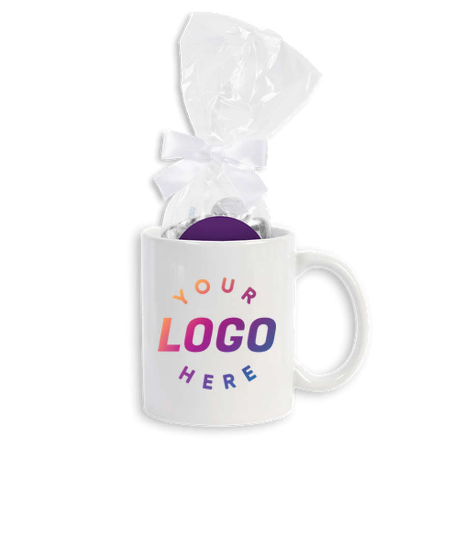 Full Color 11 oz. Ceramic Mug & Sweet Indulgence Gift Set in Team Purple