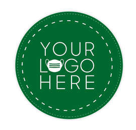 Customized Full Color 12" Circle Floor Decal - Color: Kelly Green