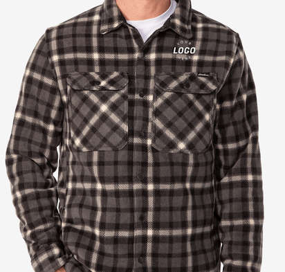 Custom Eddie Bauer Woodland Fleece Shirt Jacket Design Fleece