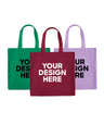 Medium Midweight 100% Cotton Canvas Tote Bag