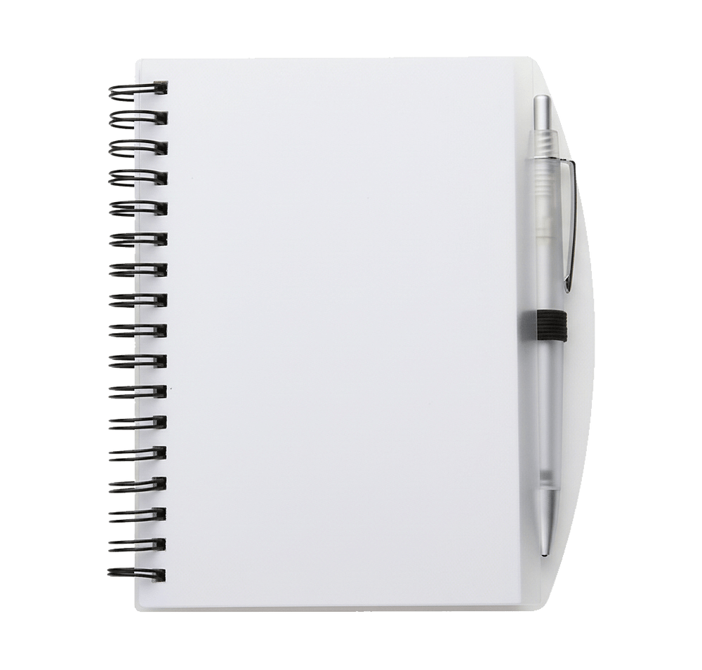 Hard Cover Spiral Notebook with Pen-default
