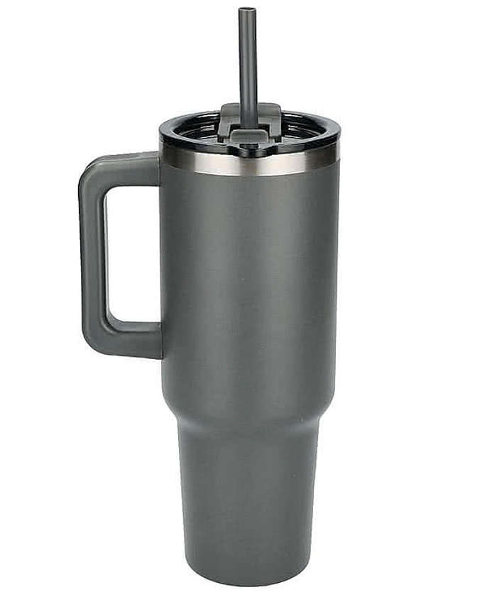 40 oz. Pinnacle Stainless Steel Tumbler with Straw