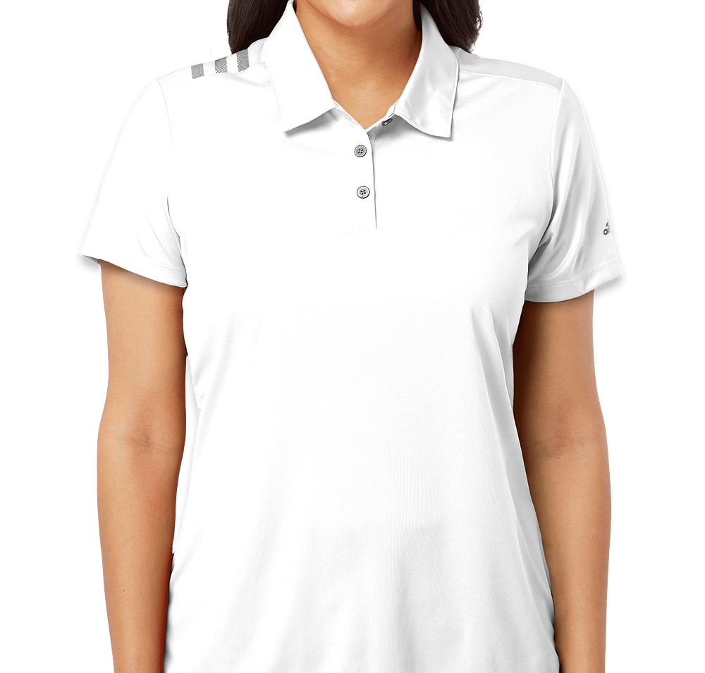 Adidas Women's 3-Stripes UPF 50+ Performance Polo - Printed-default