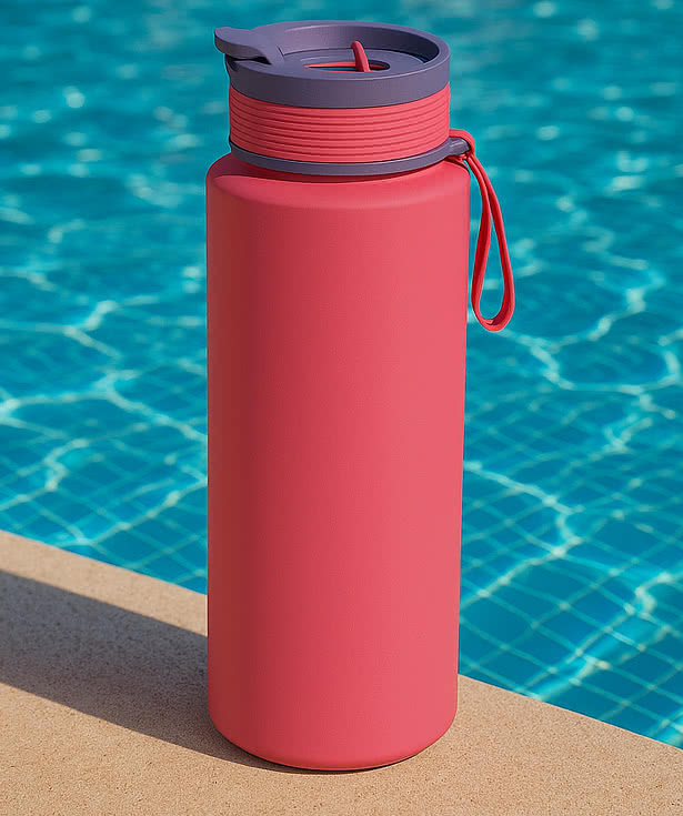 Asobu 34 oz. Boulder 2-in-1 Stainless Steel Insulated Water Bottle