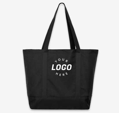 Port Authority Medium Poly Canvas Day Tote Bag-default