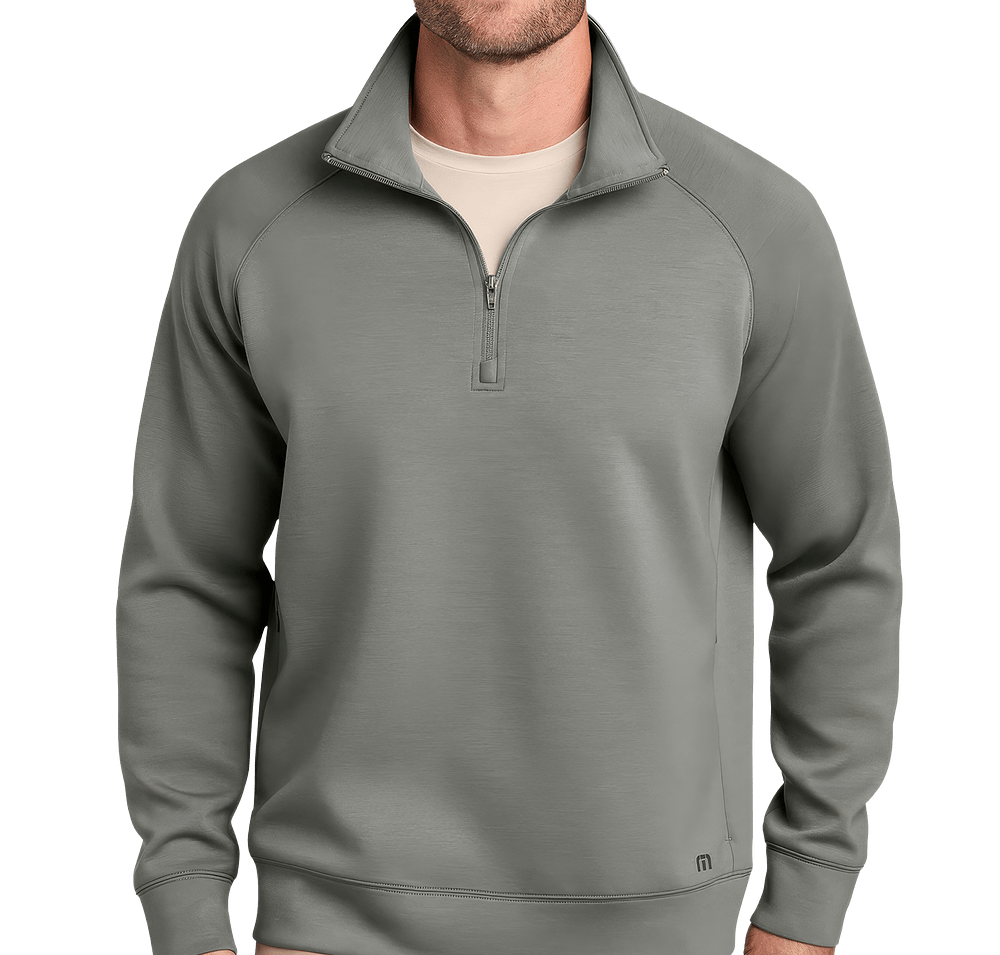 TravisMathew Momentum Shift Quarter Zip Sweatshirt-default
